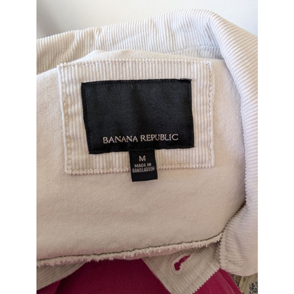 Banana Republic Beige Corduroy Trucker Jacket Womens M - Picture 2 of 11